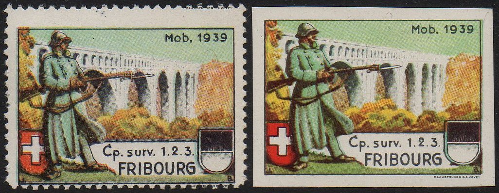 Schweiz Suisse Timbres Militaires Switzerland Soldatenmarken Eisenbahn Soldier Stamps Railway